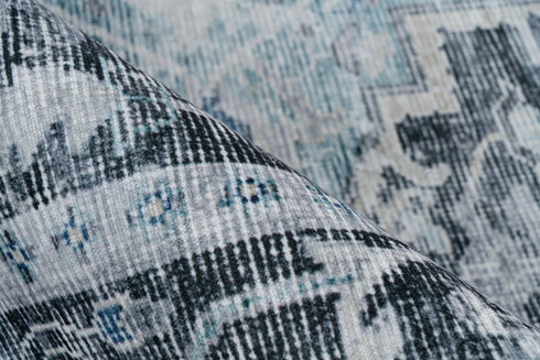 Soho 403 Grey Machine Washable Rug with Medallion - ADORE RUGS and FLOORING